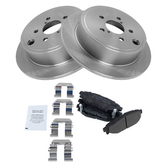 TRQ® - Disc Brake Kit with Semi-Metallic Pads