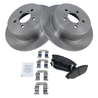 TRQ® - Rear Disc Brake Kit with Semi-Metallic Pads