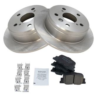 TRQ® - Rear Disc Brake Kit with Ceramic Pads