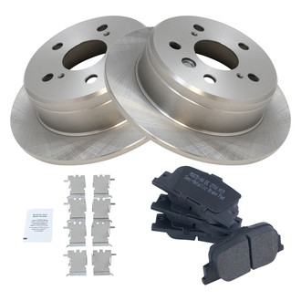 TRQ® - Rear Disc Brake Kit with Semi-Metallic Pads