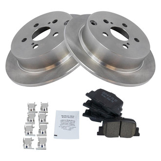 TRQ® - Rear Disc Brake Kit with Ceramic Pads