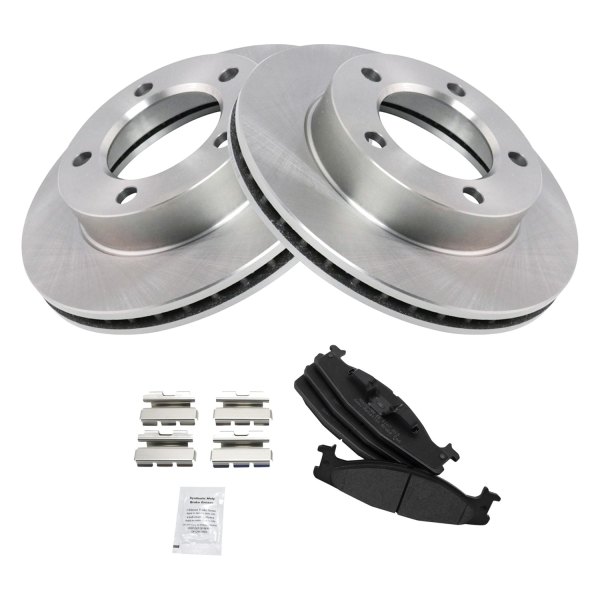 TRQ® - Front Disc Brake Kit with Semi-Metallic Pads