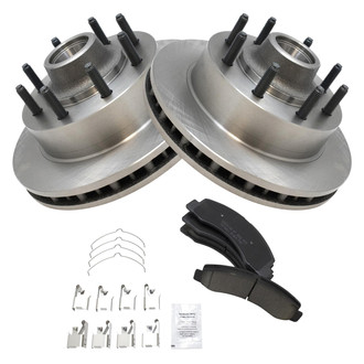 TRQ® - Front Disc Brake Kit with Ceramic Pads