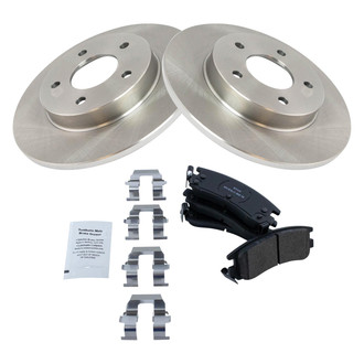 TRQ® - Rear Disc Brake Kit with Semi-Metallic Pads