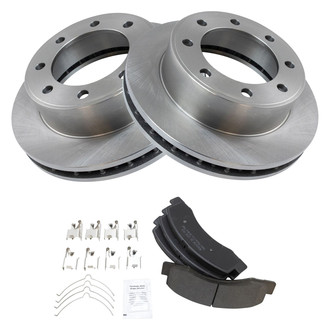 TRQ® - Front Disc Brake Kit with Semi-Metallic Pads