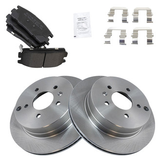 TRQ® - Disc Brake Kit with Semi-Metallic Pads