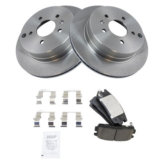 TRQ® - Rear Disc Brake Kit with Ceramic Pads