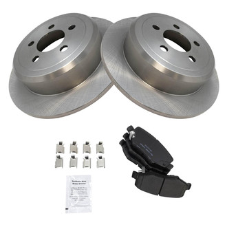 TRQ® - Rear Disc Brake Kit with Ceramic Pads