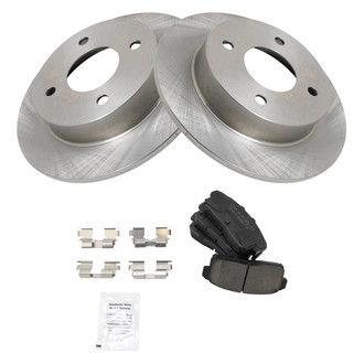 TRQ® - Rear Disc Brake Kit with Ceramic Pads