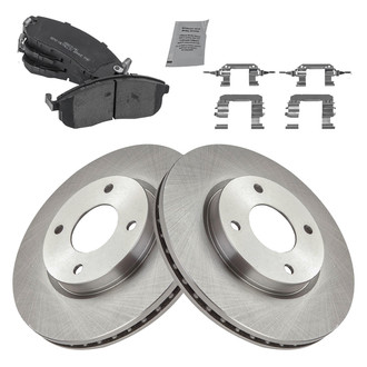 TRQ® - Disc Brake Kit with Semi-Metallic Pads