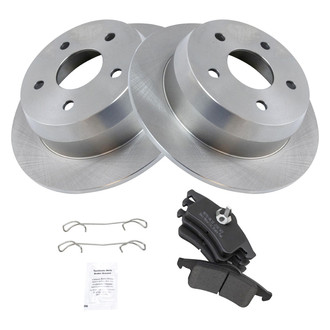 TRQ® - Rear Disc Brake Kit with Semi-Metallic Pads