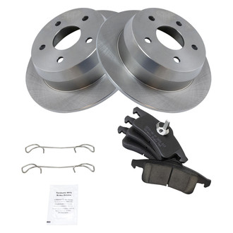 TRQ® - Rear Disc Brake Kit with Ceramic Pads