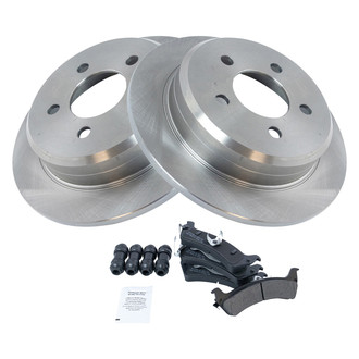 TRQ® - Rear Disc Brake Kit with Semi-Metallic Pads