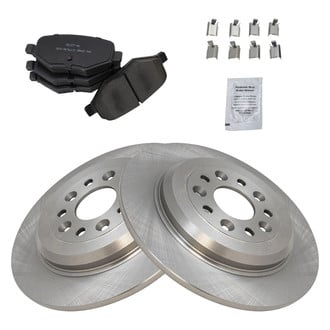 TRQ® - Rear Disc Brake Kit with Semi-Metallic Pads