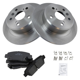 TRQ® - Rear Disc Brake Kit with Ceramic Pads