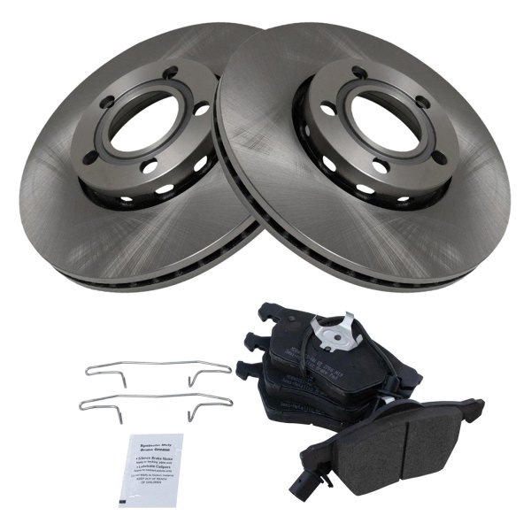 TRQ® - Front Disc Brake Kit with Semi-Metallic Pads