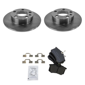 TRQ® - Rear Disc Brake Kit with Semi-Metallic Pads