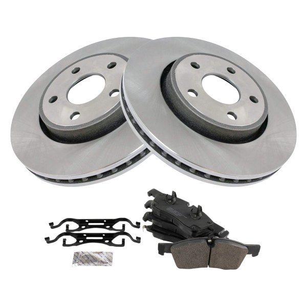 TRQ® - Disc Brake Kit with Semi-Metallic Pads