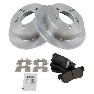 TRQ® - Disc Brake Kit with Semi-Metallic Pads