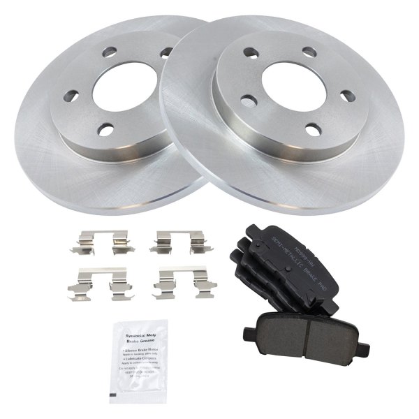 TRQ® - Rear Disc Brake Kit with Semi-Metallic Pads