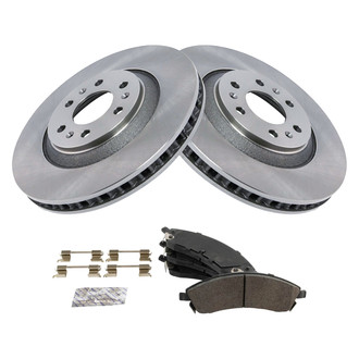 TRQ® - Disc Brake Kit with Semi-Metallic Pads