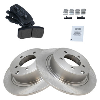 TRQ® - Rear Disc Brake Kit with Ceramic Pads