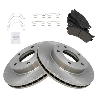 TRQ® - Front Disc Brake Kit with Ceramic Pads