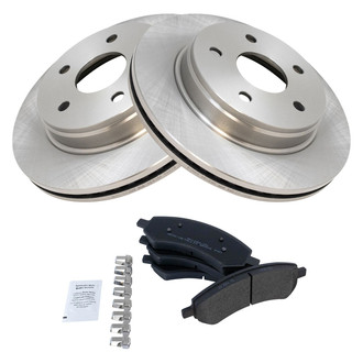 TRQ® - Front Disc Brake Kit with Semi-Metallic Pads