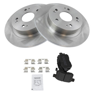 TRQ® - Disc Brake Kit with Semi-Metallic Pads