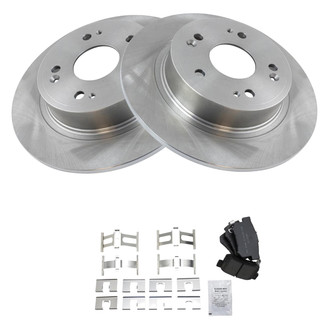 TRQ® - Disc Brake Kit with Semi-Metallic Pads