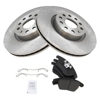 TRQ® - Disc Brake Kit with Semi-Metallic Pads