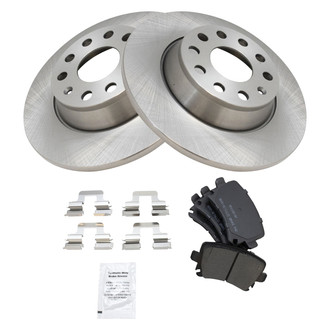 TRQ® - Rear Disc Brake Kit with Semi-Metallic Pads