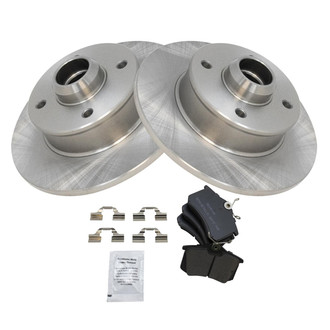 TRQ® - Disc Brake Kit with Semi-Metallic Pads