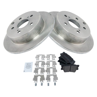 TRQ® - Rear Disc Brake Kit with Semi-Metallic Pads