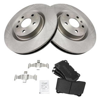 TRQ® - Disc Brake Kit with Semi-Metallic Pads