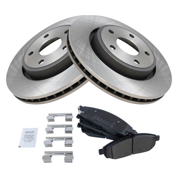 TRQ® - Front Disc Brake Kit with Semi-Metallic Pads