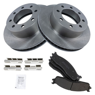 TRQ® - Front Disc Brake Kit with Semi-Metallic Pads