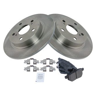 TRQ® - Rear Disc Brake Kit with Semi-Metallic Pads