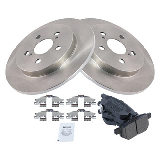 TRQ® - Rear Disc Brake Kit with Semi-Metallic Pads