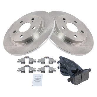 TRQ® - Rear Disc Brake Kit with Semi-Metallic Pads