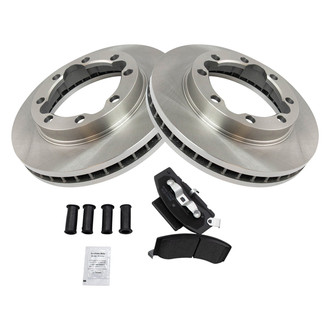 TRQ® - Disc Brake Kit with Semi-Metallic Pads