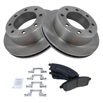 TRQ® - Rear Disc Brake Kit with Semi-Metallic Pads
