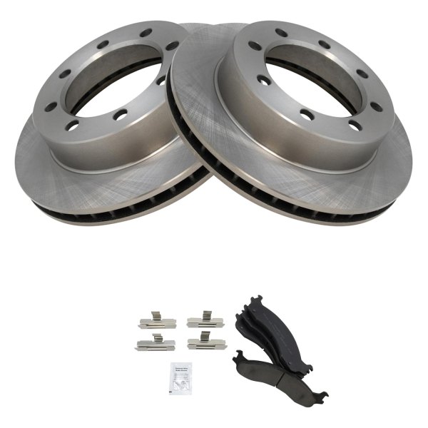 TRQ® - Front Disc Brake Kit with Semi-Metallic Pads