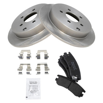 TRQ® - Rear Disc Brake Kit with Semi-Metallic Pads