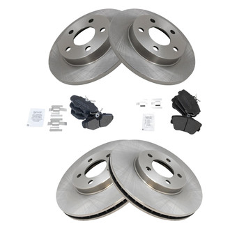 TRQ® - Disc Brake Kit with Semi-Metallic Pads