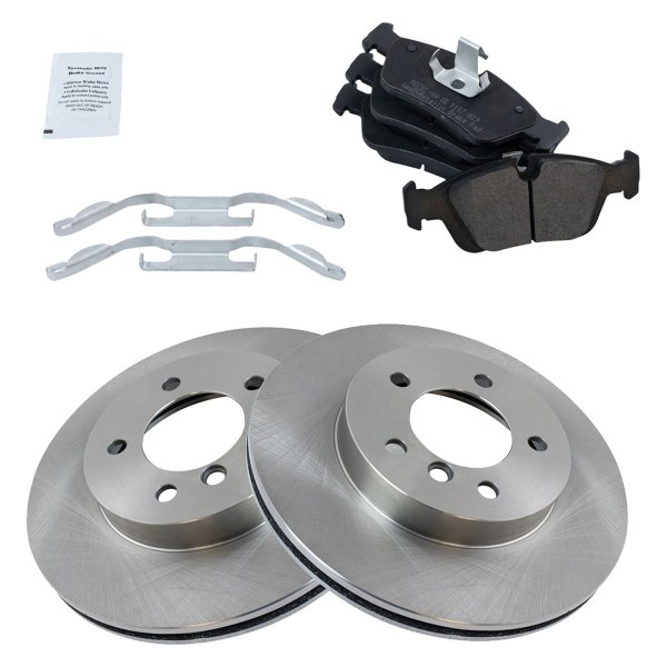 TRQ® - Front Disc Brake Kit with Semi-Metallic Pads