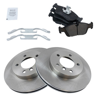 TRQ® - Disc Brake Kit with Semi-Metallic Pads