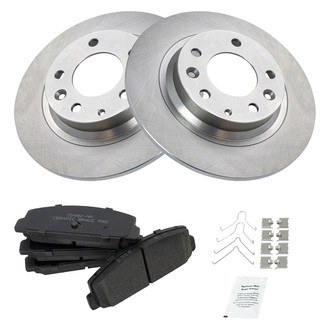TRQ® - Rear Disc Brake Kit with Ceramic Pads