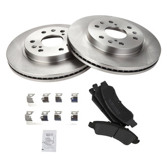 TRQ® - Disc Brake Kit with Semi-Metallic Pads