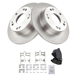 TRQ® - Rear Disc Brake Kit with Semi-Metallic Pads